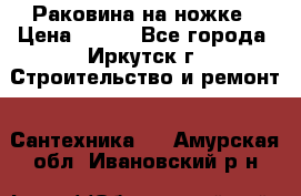 Раковина на ножке › Цена ­ 800 - Все города, Иркутск г. Строительство и ремонт » Сантехника   . Амурская обл.,Ивановский р-н